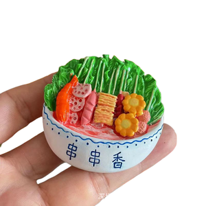 Autocollants de réfrigérateur de jeu tridimensionnel de nourriture chinoise de Yijia, jointures de porc braisées, côtes, - Product Image 6