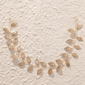 Handmade Rhinestone Wedding Headband Flower-Leaf Bridal <strong>Headpieces</strong> for Wedding Pearl <strong>Hair</strong> Accessories - Product Image 5