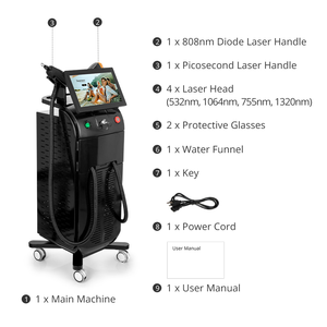 808nm One/Double Handle High Power Handpiece Diode 4 Wave Ice Hair Removal Machine - Product Image 5