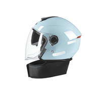 Demi-casque de moto d'inspiration vintage, matériau ABS à fort impact certifié DOT, visage ouvert pour vélos classiques