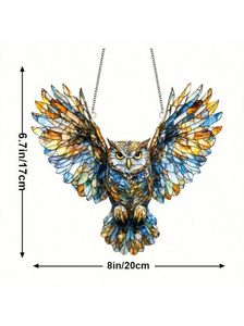 1 पीसी रंगीन ओएल कैचर-पशु थीम वाले सना हुआ ग्लास फांसी आभूषण, आदर्श उपहार महिलाओं, पुरुषों, सर्वश्रेष्ठ - Product Image 5