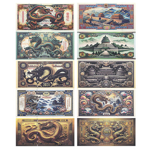 Hochwertige Fluoreszenz Chinesischer Tierkreisdrache Prop-Geld Papier Gedenkbanknoten für Sammler - Product Image 4