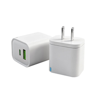 Chargeur mural USB-C PD 20W à prix d'usine, adaptateur de charge rapide Type C, prise US, bloc de charge pour smartphone