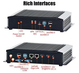 Máy Tính Pc Mini Công Nghiệp Với <span class=keywords><strong>Intel</strong></span> <span class=keywords><strong>Core</strong></span> I5 1035G1/<span class=keywords><strong>I7</strong></span> 1065G7 4Core 8Threads CPU 2LAN 2COM RS232 Máy Tính Để Bàn Kim Loại Gồ Ghề - Product Image 2