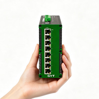 Switch Ethernet Industrial Gigabit de 1000Mbps Sin Administración, Mini Switch de Red Industrial SC, Compatible con VLAN, Switch Empresarial