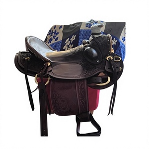Premium Leather Hand Made Designer Durable Comfortable Racing Western English Horse Saddle Wood <b>Plastic</b> <b>Tree</b> High Quality - Product Image 1