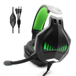 Stereo Pc Wired Hoofdband Gaming Headset 50Mm Aandrijving Hoofdtelefoon Met Mic/Led Licht Voor Gamers