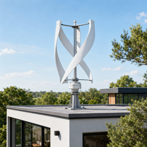 Générateur éolien à axe vertical hélicoïdal à faible bruit avec pales en spirale de 1kW, 2kW, 3kW, 5kW pour toit résidentiel WS-VA-HEL-1000/2000/3000/5000 - Product Image 3