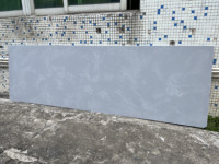 Plaque de surface solide en acrylique modifié Koris, motif marbre gris clair, grande dalle, pour plans de travail de cuisine