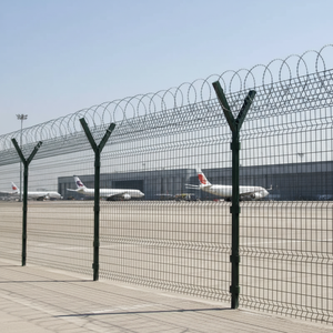 Alambre de púas para cercas de aeropuertos/cárceles, postes tipo Y, barandas de protección, antiescalada, resistente al viento, redes protectoras resistentes a la corrosión - Product Image 2