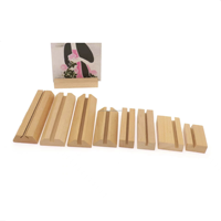 Place en bois porte-cartes table menu titulaire acrylique signe titulaire base en bois produits en bois personnalisés