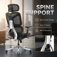 Chaise de bureau ergonomique AOR, pour bureau à domicile, assise confortable, écologique, tissu en maille respirant, vente en gros d'usine