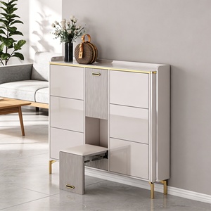 <span class=keywords><strong>Meuble</strong></span> à chaussures moderne de style nordique <span class=keywords><strong>avec</strong></span> siège et tabouret intégrés pour la maison, l'hôtel, l'appartement – <span class=keywords><strong>Meuble</strong></span> à chaussures <span class=keywords><strong>avec</strong></span> siège intégré - Product Image 5