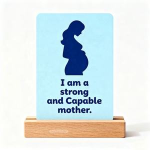 Tarjetas de Afirmación de Salud Mental con Frases Inspiradoras en Papel Mate Personalizadas OEM, Tarjetas de Reafirmación para Mujeres Embarazadas - Product Image 2