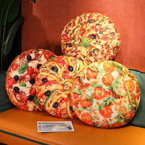 Nouveauté, coussin rond géant en 3D pour <span class=keywords><strong>pizza</strong></span>, oreiller en peluche pour décoration de canapé, en forme de <span class=keywords><strong>pizza</strong></span>, poupée en peluche - Product Image 5