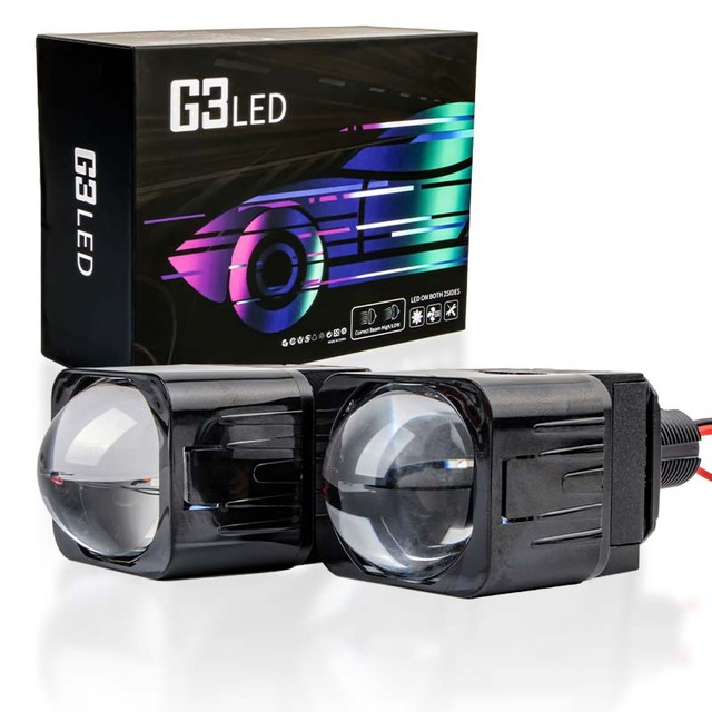 H4 LED Matrix Headlight H7 9005 9006 Mini Bi LED Projector Lens Non-Destructive Installation 6000k Laser Fog Lamp Bulb Avanza