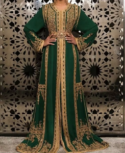 Belle conception marocaine Lehenga Choli robe de longueur de plancher avec travail Zardozi lourd pour mariage-2019 acétate matériel ATIYA LIBAS - Product Image 4