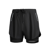 Short de plage à compression à séchage rapide pour hommes, logo personnalisé, grande taille, sans couture, imperméable, maillot de gym