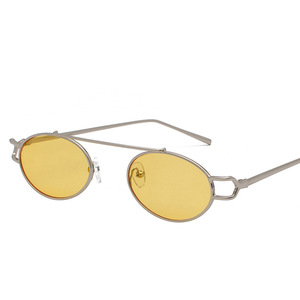 Maidis Round Metal Sunglasses UV400 Unisex Fashionable Small Frame Sun Glasses - Product Image 2