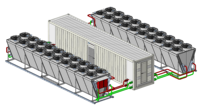 Système de refroidissement par immersion liquide ACT 40 pieds pour centre de données minier de 1800KW à 2000KW, haute performance (100 PH par seconde)