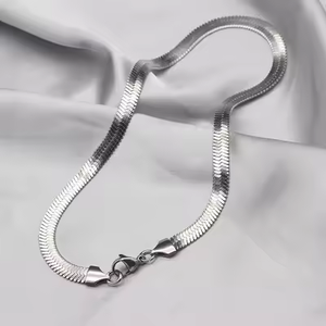 <b>Ruby</b> Silver <b>Necklace</b> Cross Border Multi Fast Worldwide Shipping for Wholesalers Nickel Free Steel Verified Material Origin - Product Image 2