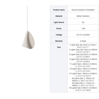 Lustre Moderne Personnalisé en Céramique Blanche Faite à la Main, Suspension Artistique pour Escalier, Villa, Hôtel, Projet, Vente en Gros Usine