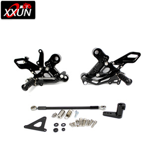 XXUN-piezas de repuesto para motocicleta, juego de pies traseros ajustables para Yamaha <span class=keywords><strong>MT</strong></span>-<span class=keywords><strong>09</strong></span>, FZ-<span class=keywords><strong>09</strong></span>, <span class=keywords><strong>MT</strong></span> <span class=keywords><strong>09</strong></span>, FZ09, <span class=keywords><strong>2013</strong></span>, 2014, 2015, 2016 - Product Image 1