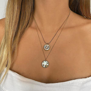 Collier d'<span class=keywords><strong>horoscope</strong></span> en acier inoxydable plaqué or, incrusté de Zircon, 12 colliers du zodiaque pour cadeau d'anniversaire - Product Image 6