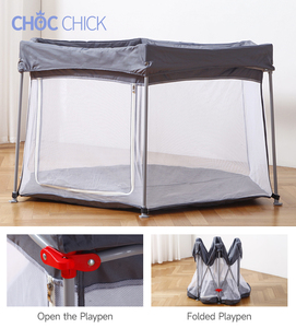 Corralito Portátil <span class=keywords><strong>para</strong></span> Bebés con Juegos, Fácil de Abrir, Tamaño Grande, Color Gris Melange, <span class=keywords><strong>para</strong></span> Niños - Product Image 3