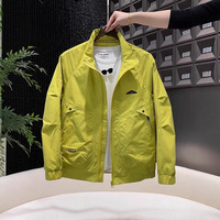 Blouson Bomber en Toile Col Montant Polyvalent pour Homme – Nouvelle Tendance Printemps Streetwear Marque Américaine Style Tactique