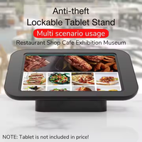 Samsung Lenovo Tabletler için 10 ila 11 İnç Ayarlanabilir Duvara Monte Kilitli Hırsızlık Önleyici POS Tablet Tutucu