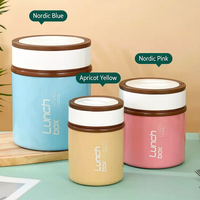 Boîte à lunch bento coréenne LEOZ en acier inoxydable avec couvercle en plastique micro-ondable à double niveau pour un transport facile des repas