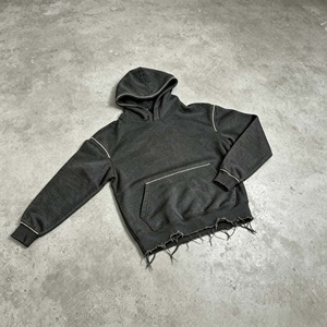 เสื้อฮู้ดดี้ผู้ชายไซส์ใหญ่ ผ้าฝ้ายเฟรนช์เทอร์รี่ 100% ล้างสีแบบแอซิดวอช - Product Image 5
