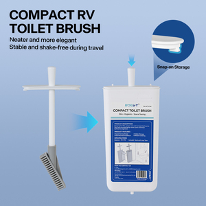 Brosse de toilette compacte murale avec support pour <span class=keywords><strong>camping</strong></span>-<span class=keywords><strong>car</strong></span>, caravane, bateau, nettoyage de salle de bain - Product Image 6