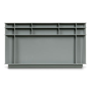 Fami Euro Box Caja de plástico de 600x400x220mm con asas cerradas y fondo liso - Product Image 2