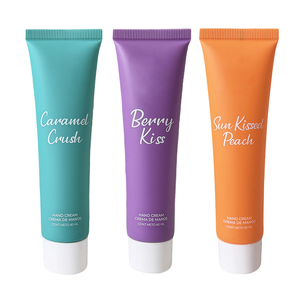 Set di Tubi Personalizzati OEM per Cosmetici e Cura della Pelle, 60ml, Arancione, Viola, <span class=keywords><strong>Verde</strong></span> <span class=keywords><strong>Acqua</strong></span>, <span class=keywords><strong>Tubo</strong></span> per Crema Mani con Tappo a Vite Bianco - Product Image 1