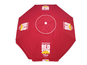 ร่มชายหาดพกพาแบบแมนนวลขนาด 6.5 ฟุต ลดราคาพิเศษ ร่มกันแดดแบบพับได้ 2 ตอน พร้อมสมอทราย สำหรับเดินทางท่องเที่ยวกลางแจ้ง - Product Image 4