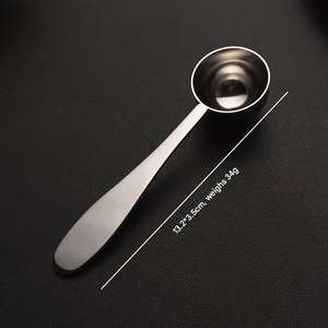 304 스테인레스 스틸 프리미엄 품질 사용자 정의 로고 1/2 티스푼 계량 스푼 2.5ML 3ML 금속 측정 차 커피 말차 스푼 - Product Image 3