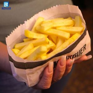 Eco-Friendly <b>Custom</b> Printed PE Coated <b>Wax</b> Bread Paper Bag Oil Proof Kraft Paper for Chips Pizza Milk - Product Image 5