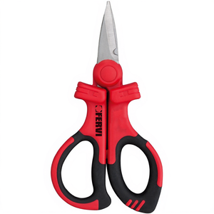 กรรไกรช่างไฟฟ้าเฟอร์วีด้ามจับหุ้มฉนวน 180 มม. เครื่องมือตัดที่มีความแม่นยำ - Product Image 2