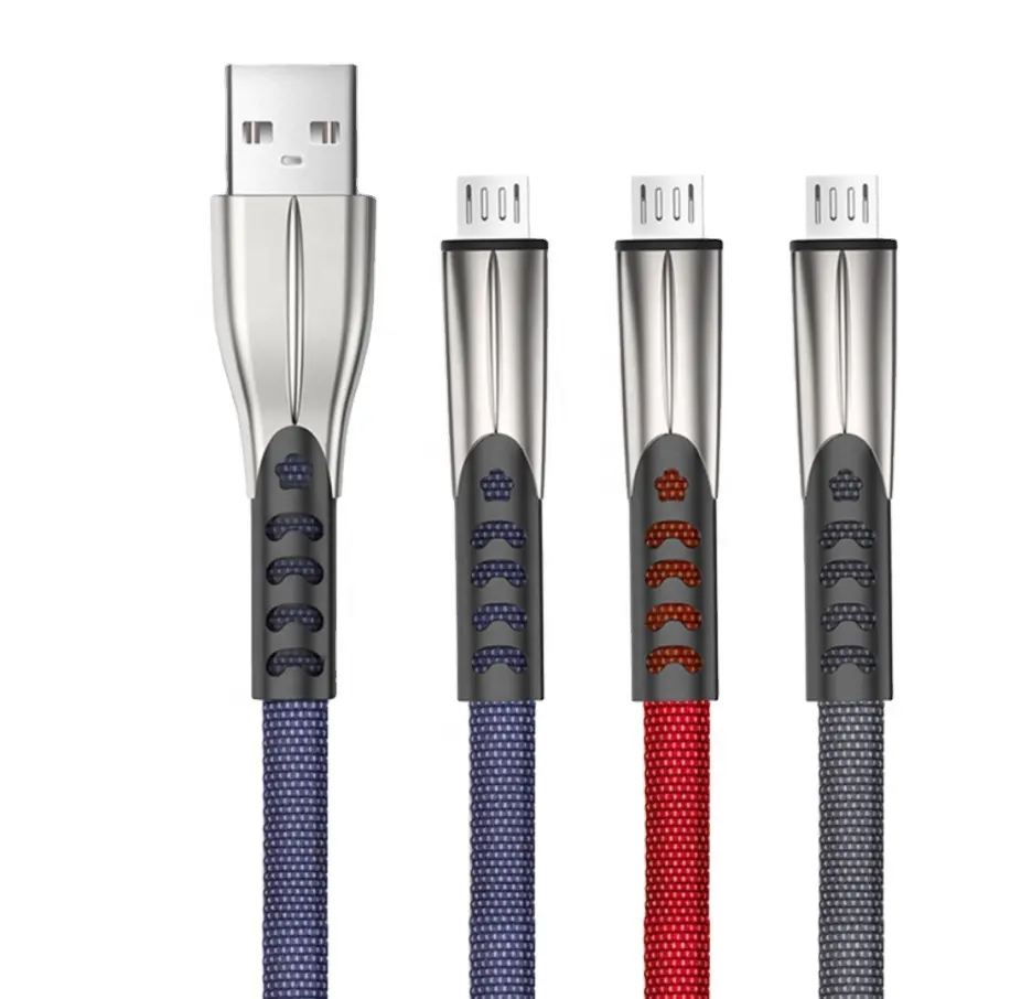 Nieuwe Ontwerp 3FT 6FT Zinklegering 3A Snel Opladen Kabel Voor Iphone Nylon Gevlochten Usb Opladen Data Kabel Platte Kabel voor Apple