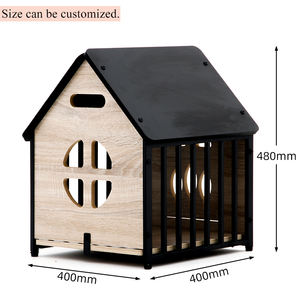 Nuova cuccia ecologica in legno per animali domestici con porta e chiavistello per casa per cani al coperto in inverno, estate e primavera - Product Image 4