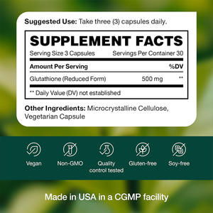 แคปซูลกลูตาไธโอนแบบลิโปโซม OEM/ODM เสริมภูมิคุ้มกัน บำรุงตับและดีท็อกซ์ ช่วยให้ผิวกระจ่างใส สำหรับผู้ใหญ่ - Product Image 2