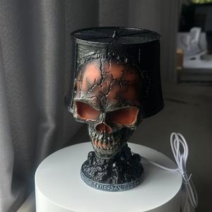Lámpara de Escritorio con Diseño de Calavera para Halloween, con Luz LED Espeluznante, para Decoración de Fiestas de Halloween, Adorno Único para el Hogar - Product Image 2