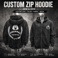 Hoodie Zipper Berkualitas Tinggi Custom Acid Wash, Berat 380GSM, OEM, MOQ Rendah, Ukuran Besar, Model Kotak, Gaya Vintage, Cocok untuk Gym