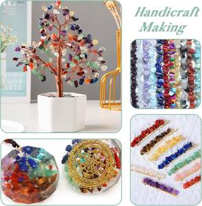 Cristalli di floite verde naturale alla rinfusa 0.9 Lb/405g piccoli pezzi caduti pietra di cristallo ciottoli decorativi - Product Image 6