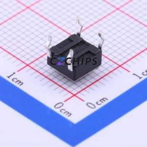 TC-1102-C-A-B Tactile Switch Through hole Component THT-4P,6x6mm Switch Single Pole Single Throw Round Button 2.6N Through Hole - Product Image 2