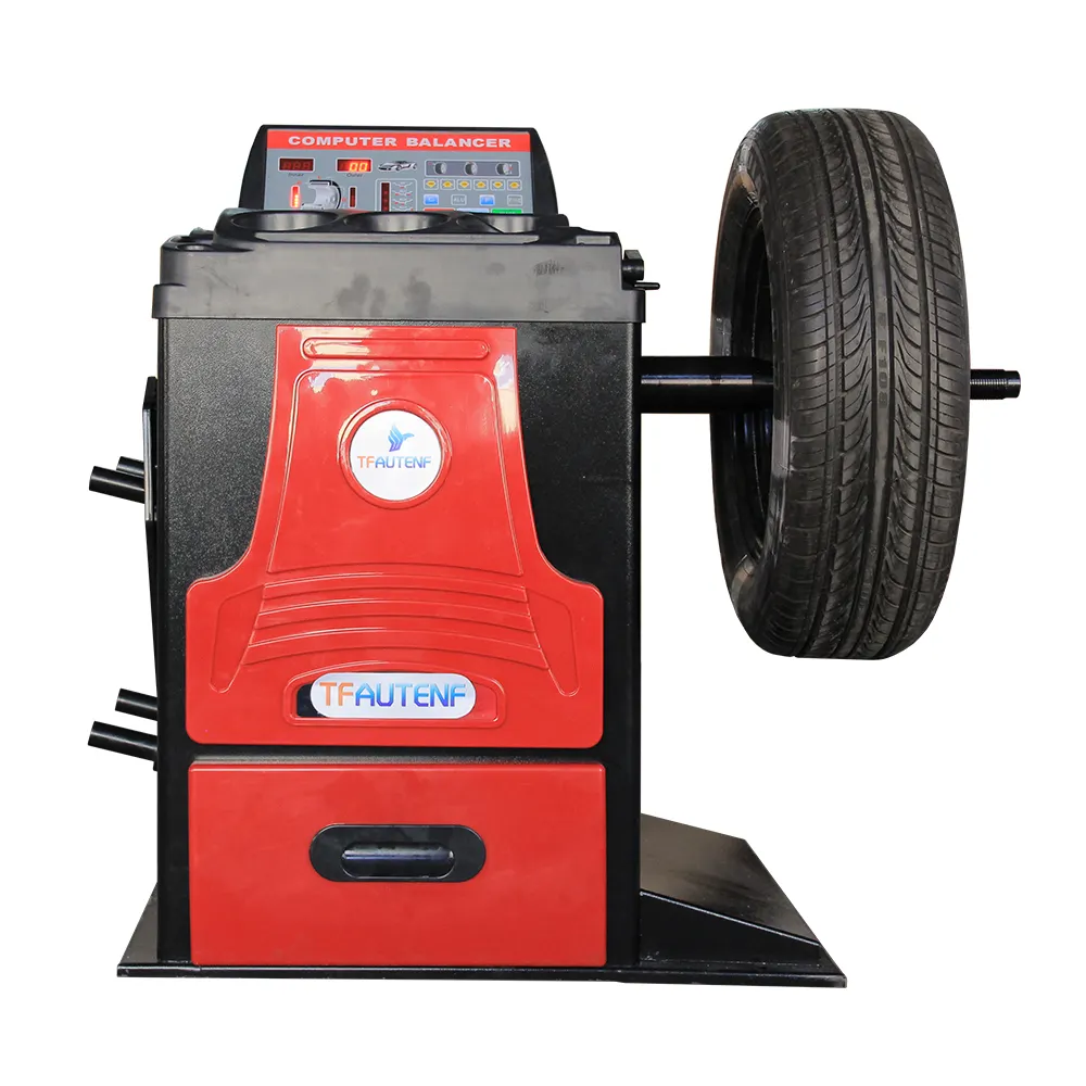 TFAUTENF modelo económico máquina equilibradora de ruedas barata cambiador de neumáticos de coche Combo máquina equilibradora de ruedas