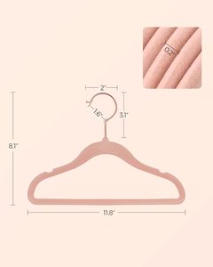 Wholesale Eco Friendly <strong>Pink</strong> Silky Baby Non Slip Flock <strong>Hangers</strong> Rose Gold Hook Kids for Clothing Kids <strong>Velvet</strong> <strong>Hangers</strong>