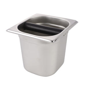 Boîte à café robuste pour barista, construction durable, vidage rapide, nettoyage facile, forme carrée - Product Image 1